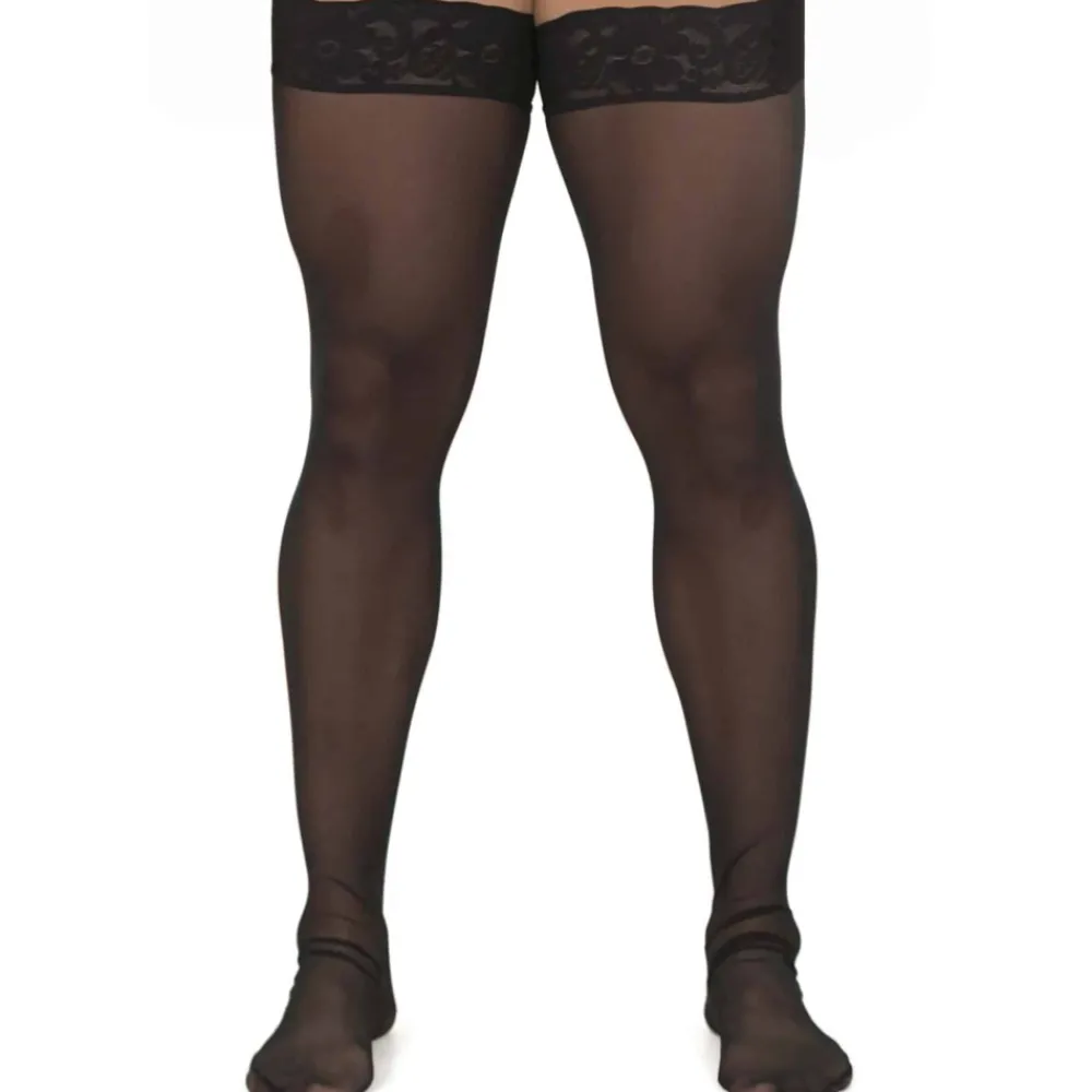 CandyMan Accessoires Sexy-Bas en Résille Noirs