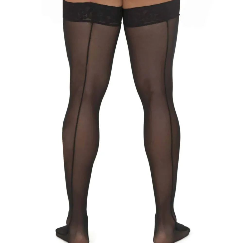 CandyMan Accessoires Sexy-Bas en Résille Noirs