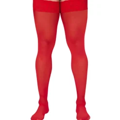 CandyMan Accessoires Sexy-Bas en Résille Rouges