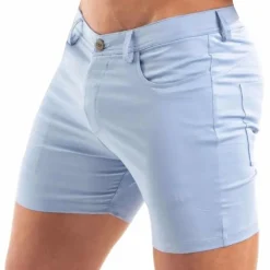 TOF Paris Shorts-Bermuda Chino Bleu Ciel