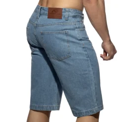 Addicted Shorts-Bermuda Jean Baggy Bleu Indigo