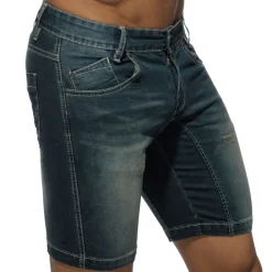 Addicted Shorts-Bermuda Jeans Marine