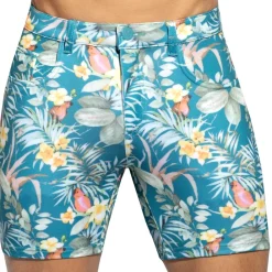 ES Collection Shorts-Bermuda Svelte Hawaï Bleu