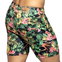 ES Collection Shorts-Bermuda Svelte Hawaï Noir