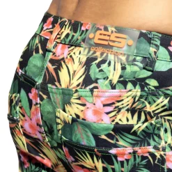ES Collection Shorts-Bermuda Svelte Hawaï Noir