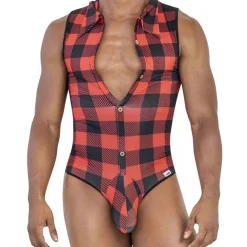 CandyMan Bodys Sexy|Tenues Sexy-Body Bûcheron Rouge