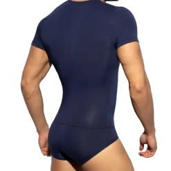 ES Collection Bodys De Nuit|Bodys-Body Coton Marine