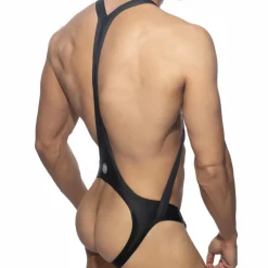 Addicted Bodys Sexy|Tenues Sexy-Body Croisé Reptile Noir