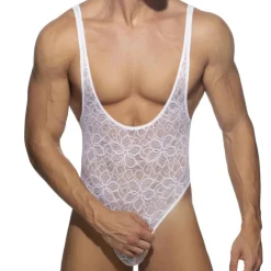 Addicted Bodys Sexy|Tenues Sexy-Body Dentelle Florale Blanc