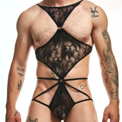 Sexy Boy Bodys Sexy|Tenues Sexy-Body Lingerie Dentelle Noir