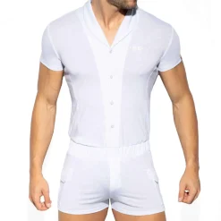 ES Collection Bodys-Body Manches Courtes Blanc
