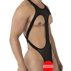 CandyMan Bodys Sexy|Tenues Sexy-Body Mesh Noir
