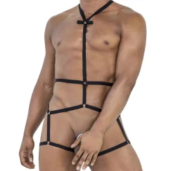 CandyMan Bodys Sexy|Tenues Sexy-Body Strap Noir