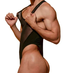 Omohonia Bodys Sexy-Body String Ares Noir