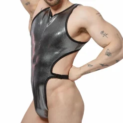 Omohonia Bodys Sexy|Tenues Sexy-Body String Clip Vulcano Argent