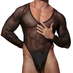 Omohonia Bodys Sexy-Body String Cupido Noir