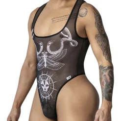 CandyMan Tenues Sexy|Bodys-Body String Egyptien Noir