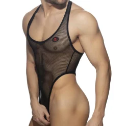AD Fetish Bodys Sexy|Tenues Sexy-Body String Mesh Ring Noir