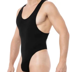 Doreanse Bodys Sexy|Tenues Sexy-Body String Sexy Coton Modal Noir