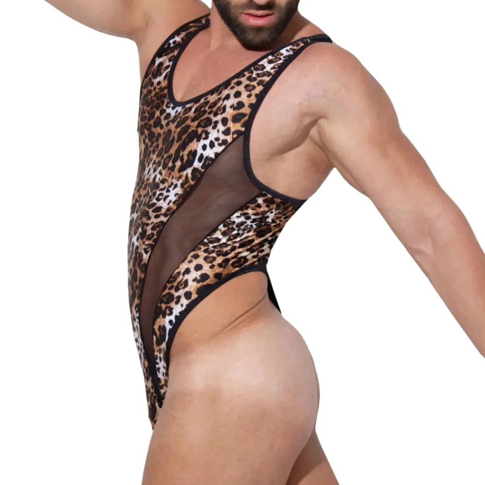 Omohonia Bodys Sexy|Tenues Sexy-Body String Tifon Léopard