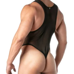 TOF Paris Bodys Sexy|Tenues Sexy-Body String Transgressiv Noir
