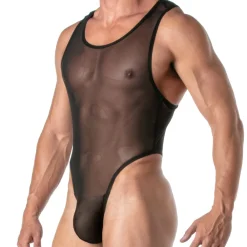 TOF Paris Bodys Sexy|Tenues Sexy-Body String Transgressiv Noir