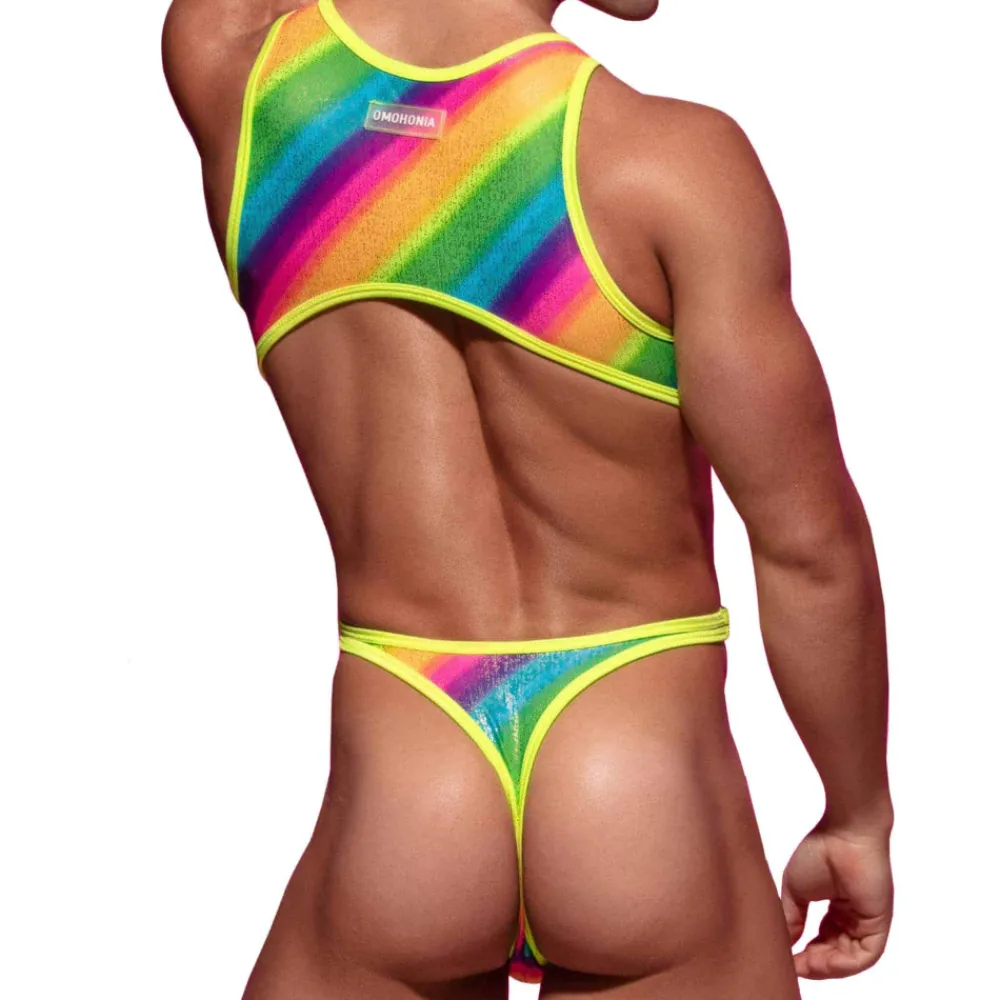 Omohonia Bodys Sexy-Body String Vulcano Arc-en-Ciel