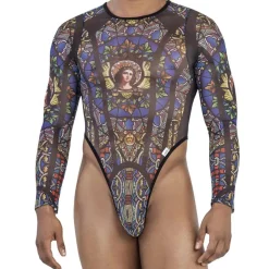 CandyMan Bodys Sexy|Tenues Sexy-Body Vitrail Noir