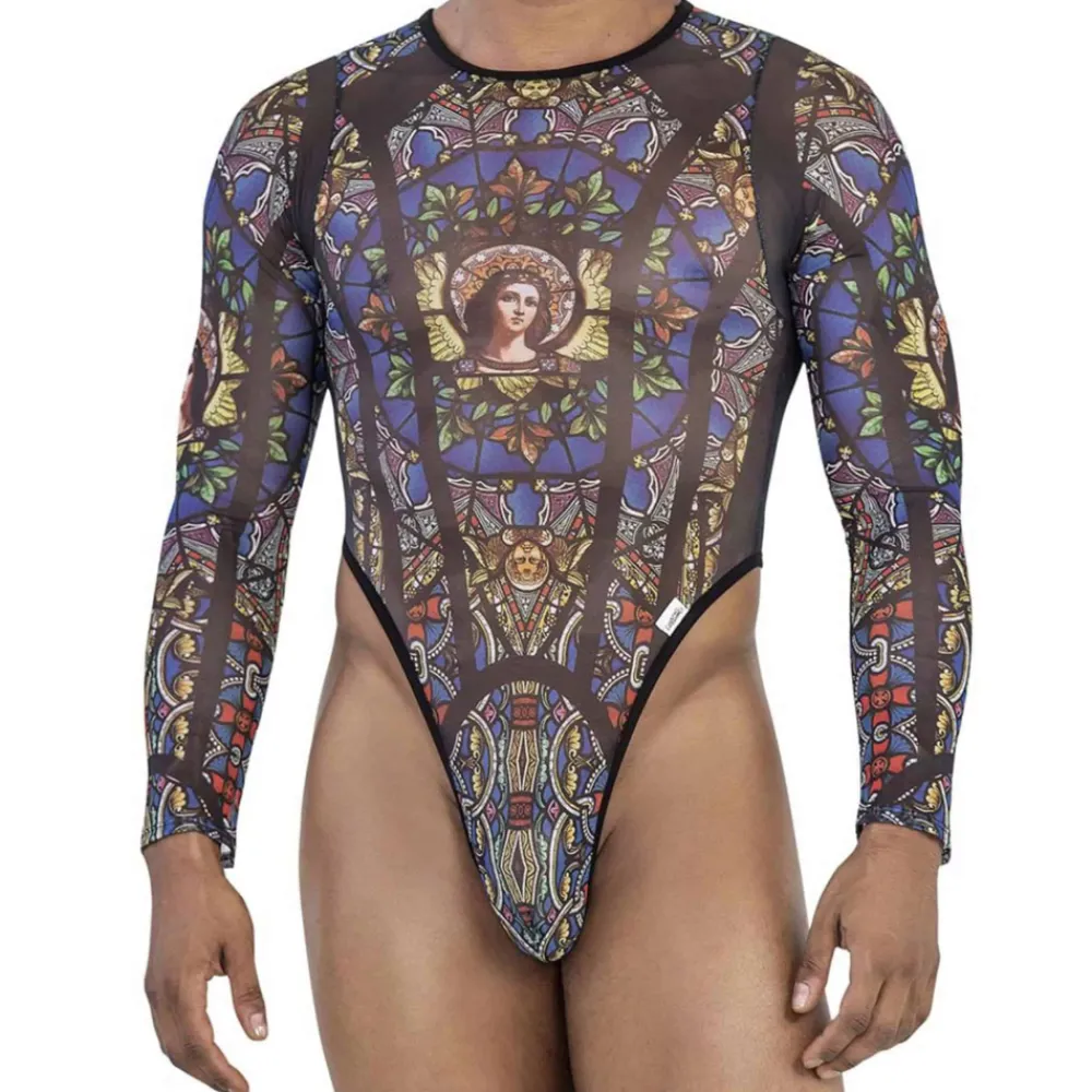 CandyMan Bodys Sexy|Tenues Sexy-Body Vitrail Noir