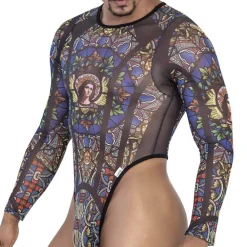 CandyMan Bodys Sexy|Tenues Sexy-Body Vitrail Noir