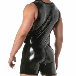 TOF Paris Bodys Sexy|Tenues Sexy-Body Zippé Vinyl Noir