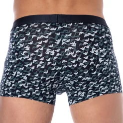 Emporio Armani Boxers-Boxer All Over Logo Bleu Marine