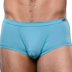 Andrew Christian Poche Ergonomique|Shortys-Boxer Almost Naked "Sex" Bambou Bleu