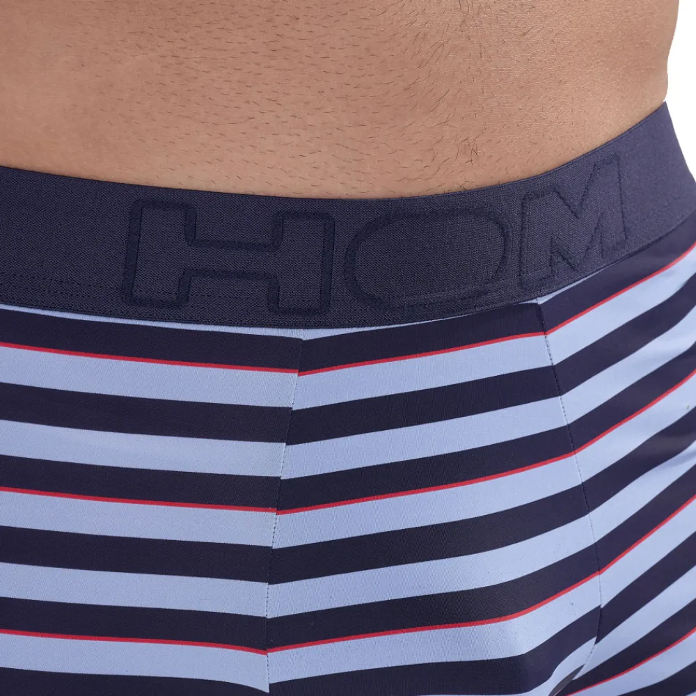 HOM Boxers-Boxer Atlantic Rayures Bleues