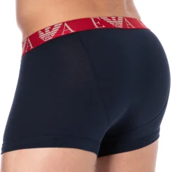 Emporio Armani Boxers-Boxer Bold Monogram Coton Marine - Rouge