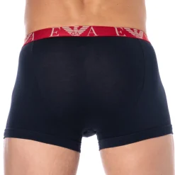 Emporio Armani Boxers-Boxer Bold Monogram Coton Marine - Rouge