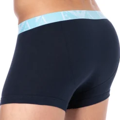 Emporio Armani Boxers-Boxer Bold Monogram Coton Marine - Bleu Ciel