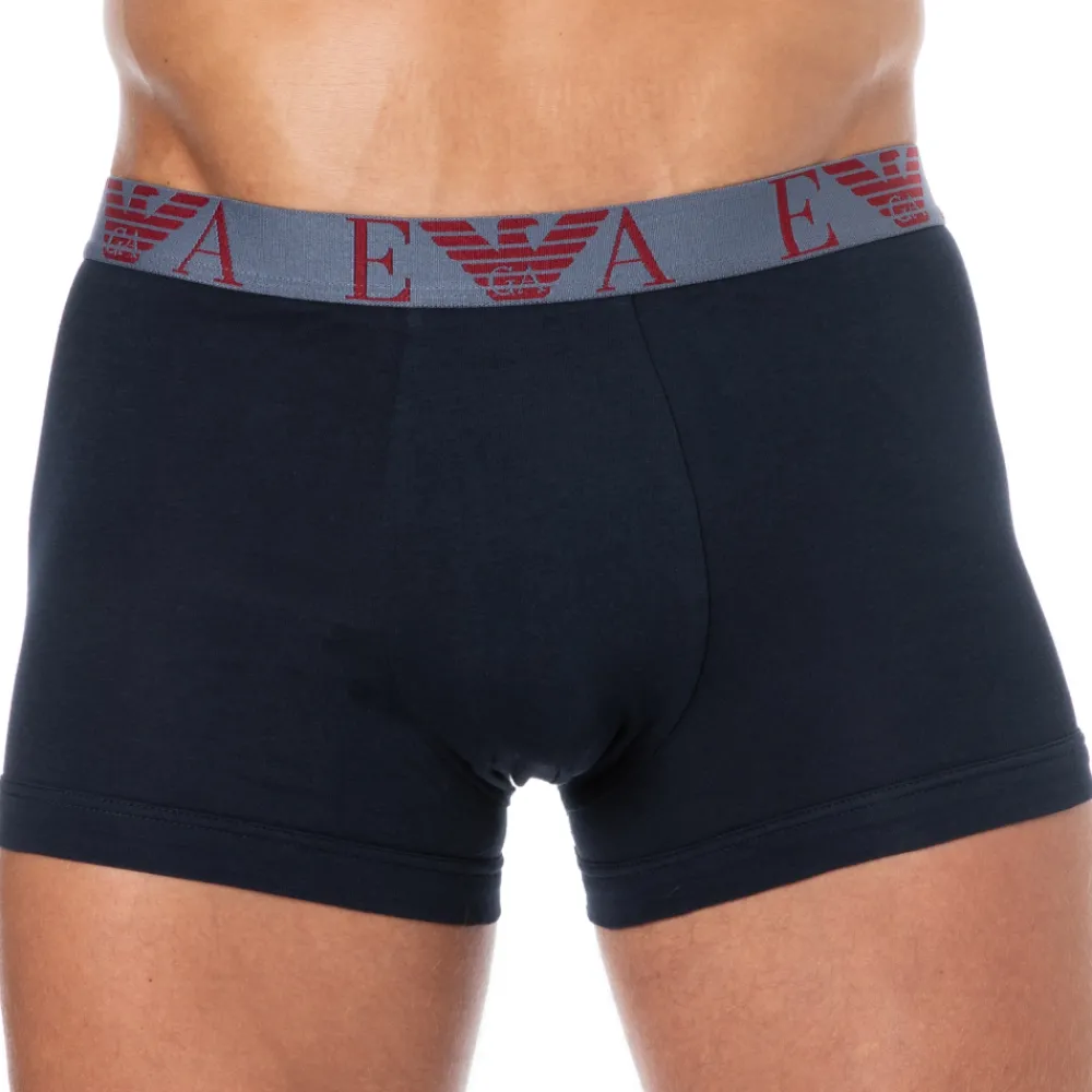 Emporio Armani Boxers-Boxer Bold Monogram Coton Marine