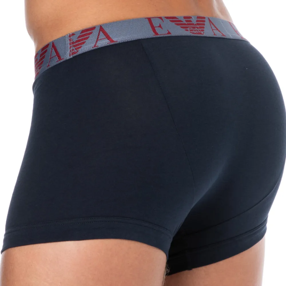 Emporio Armani Boxers-Boxer Bold Monogram Coton Marine