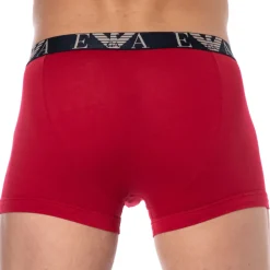 Emporio Armani Boxers-Boxer Bold Monogram Coton Rouge