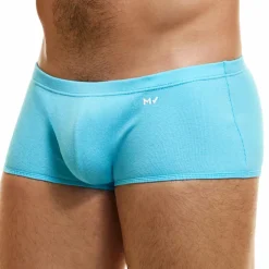 Modus Vivendi Shortys|Boxers-Boxer Brazil Cut Peace Coton Bleu Turquoise