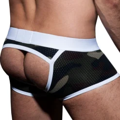 AD Fetish Boxers Sexy-Boxer Camo Stripe Fetish Blanc