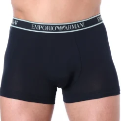 Emporio Armani Boxers-Boxer Core Logoband Coton Marine - Bleu Ciel