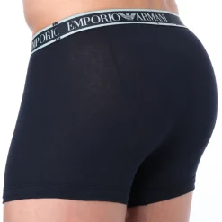 Emporio Armani Boxers-Boxer Core Logoband Coton Marine - Bleu Ciel