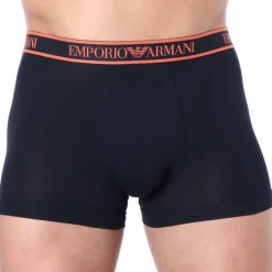 Emporio Armani Boxers-Boxer Core Logoband Coton Marine - Orange