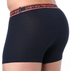 Emporio Armani Boxers-Boxer Core Logoband Coton Marine - Orange