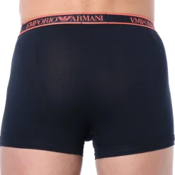 Emporio Armani Boxers-Boxer Core Logoband Coton Marine - Orange