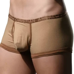 Andrew Christian Poche Ergonomique|Shortys-Boxer Court Almost Naked Fly Tagless Brun