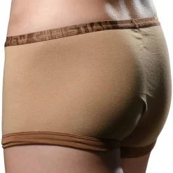 Andrew Christian Poche Ergonomique|Shortys-Boxer Court Almost Naked Fly Tagless Brun