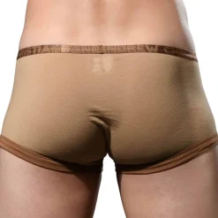 Andrew Christian Poche Ergonomique|Shortys-Boxer Court Almost Naked Fly Tagless Brun